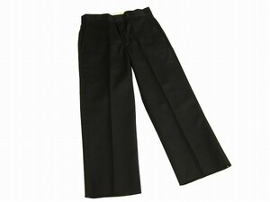 新品同様*Dickies ディッキーズ*黒*ホンジュラス製*裾未仕立て*メンズ*ストレートコットンパンツ*28×32*小さいサイズ*春夏秋