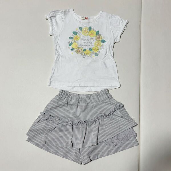 KPニットプランナー Tシャツ100 キュロット100