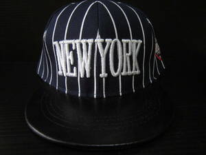 ★最新作入荷！キッズキャップ/B系HIPHOP/NEWYORK紺・男女兼用・CAP★