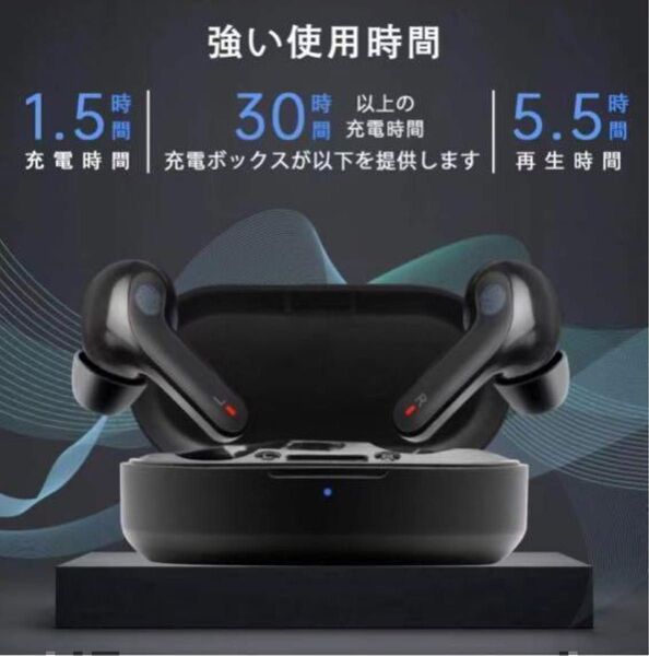 ワイヤレスイヤホン Bluetooth5.0 高音質 ノイズキャンセリング②