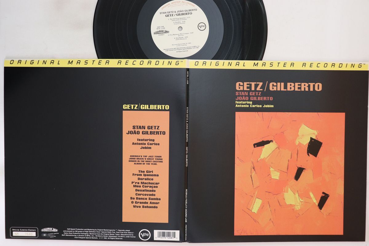 アナログプロダクション Getz Gilberto 45回転 2枚組 超高音質