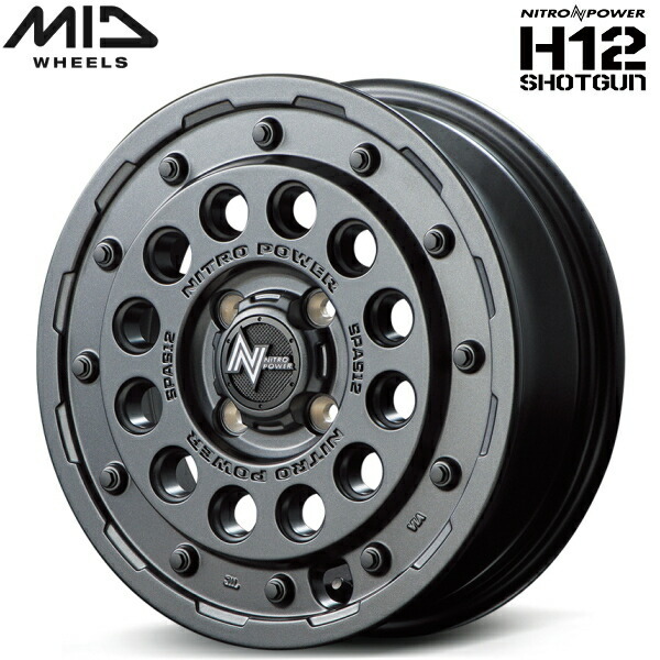 MID NITRO POWER H12 SHOTGUN 1本価格 バレルブラック 5.0-15 4/100+45