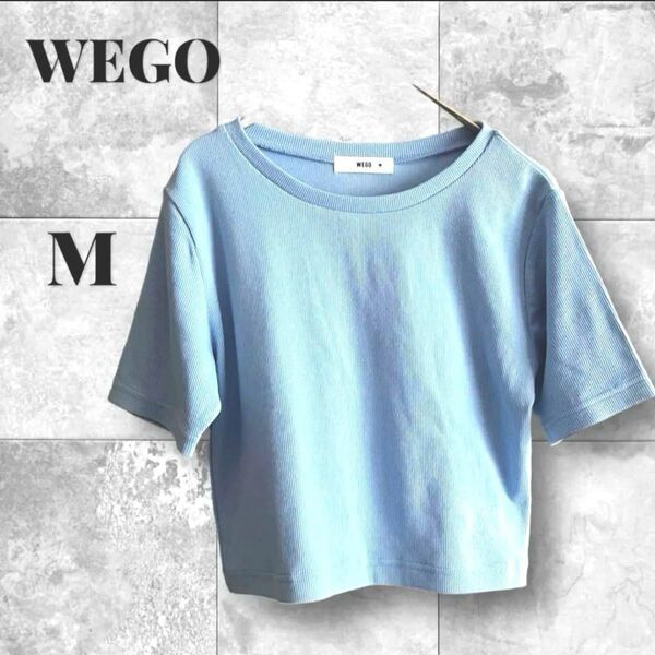WEGO ウィゴー トップス ブラウス ブルー系 半袖 ショート M
