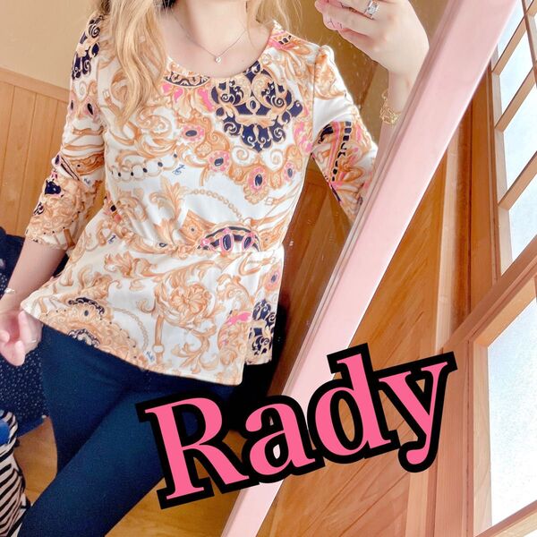 Rady★チェーン柄★ぺプラム★トップス