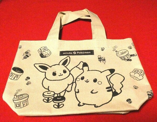 美品 ポケットモンスター ポケモン ミスド イーブイ ピカチュウ ランチケース トートバッグ