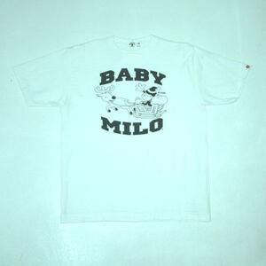 ◇ ベイプ BAPE ア ベイシング エイプ A BATHING APE 圧縮 Tシャツ BABY MILO ベビー マイロ クリスマス 限定 ホワイト XSサイズ ◇