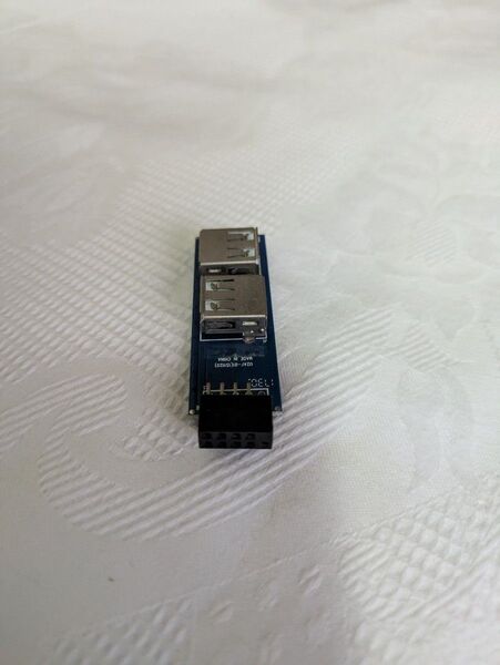PC USB TypeAポート分配 部品 備品 9ピン → USB TypeAポート変換