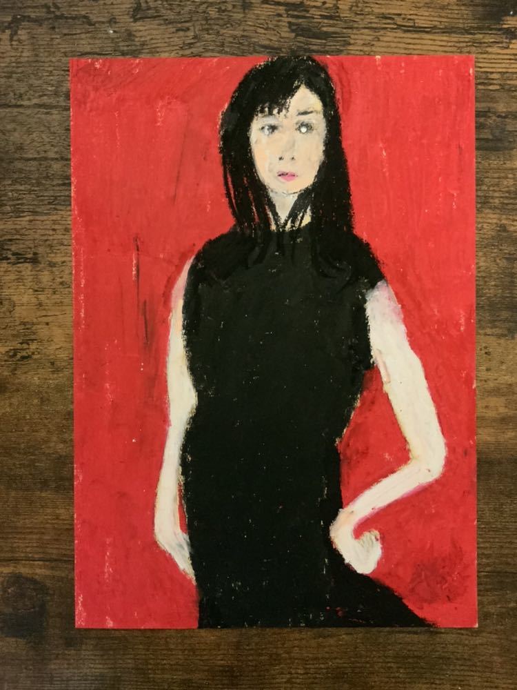 Artist hiro C Original Passionate, artwork, painting, pastel painting, crayon drawing