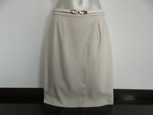 # new goods unused fine quality beautiful goods belt attaching [PROPOTION] proportion skirt [3]11 number L white b572