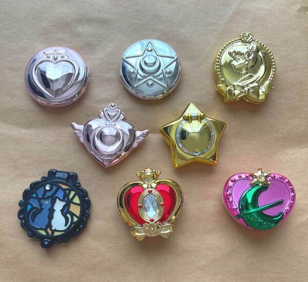 コンパクトミラー セーラームーン カプセルグッズ ステンドミラー