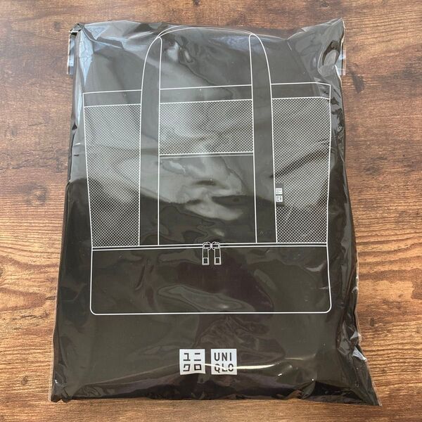 UNIQLO ユニクロ ノベルティ メッシュトートバッグ 保冷収納付き ブラック【新品未使用】