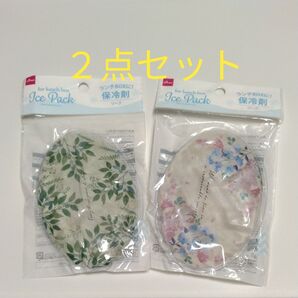 保冷剤 ランチボックスに保冷剤リーフ 花柄2点セット
