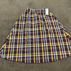 5.【新品】チェックスカート 黄色