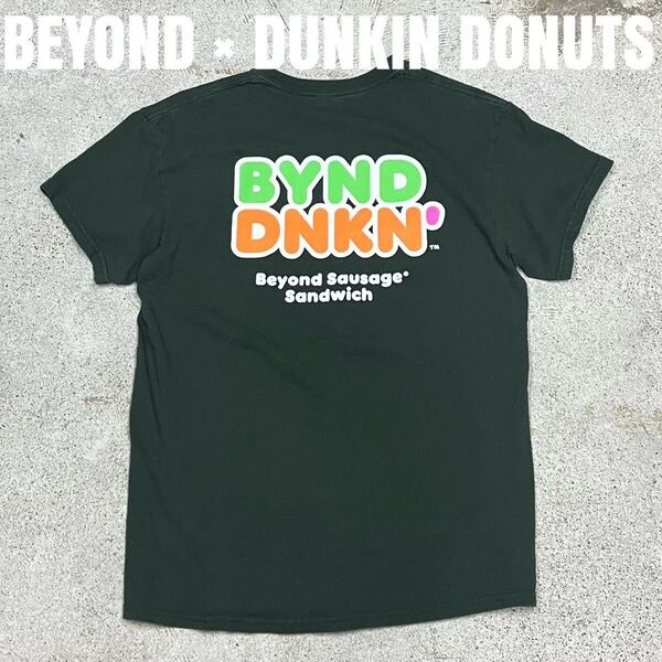 *7705 ダンキンドーナツ ビヨンドソーセージ コラボ 企業物 Tシャツ