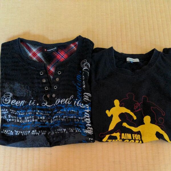 Tシャツ150cm黒 2枚セット