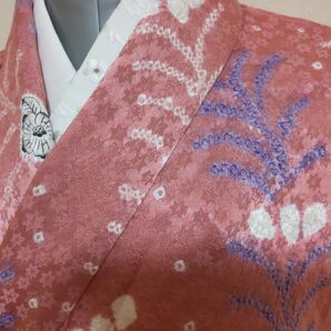 正絹 りんず 袷着物