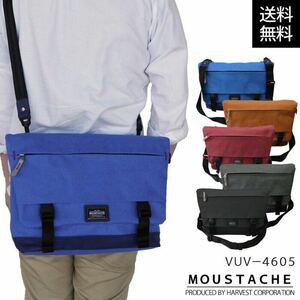 ☆ MOUSTACHE(ムスタッシュ) 2WAY ショルダーバッグ VUV 4605 メンズ おすすめ 斜めかけ ショルダー メッセンジャーバッグ ブラック ☆