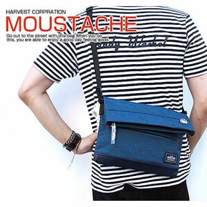 * MOUSTACHEm start shu. breaking shoulder bag clutch bag VUV-4603 men's HARVEST is -ve -stroke red *