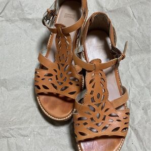 最終お値下げ致しました・CAMPER・カンペール・サンダル・本革・ウェッジソール・厚底サンダル