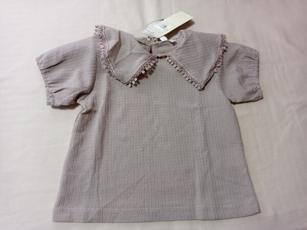 7419 ★★ SamansaMos2 襟付きプルオーバー 新品 定価3900円 サイズ100 女の子