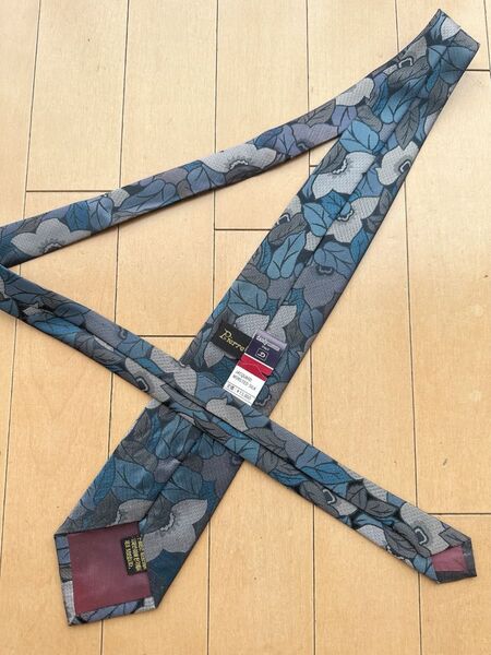 新品 dandy cravatte ネクタイ 花柄 ブルー シルク100% 結婚式 二次会 冠婚葬祭 クラシック