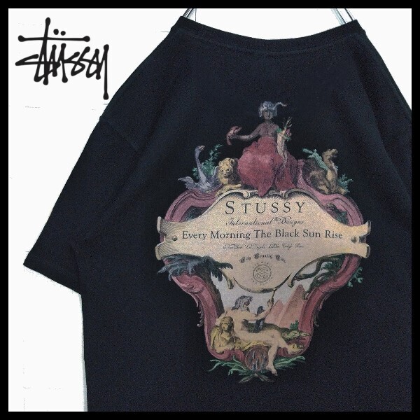 《STUSSY/ステューシー》絵画 アニマルデザイン Tシャツ バックプリント