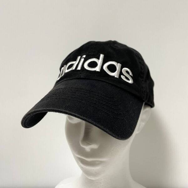 adidas アディダス 6パネルキャップ 栗原 ブラック 57−60cm 00s