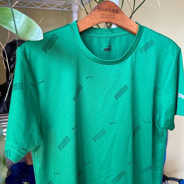 プーマ PUMA 速乾Tシャツ 緑 ポリ100 L