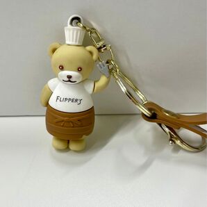 パンケーキ屋さんのテディーベア キーホルダー キーリング