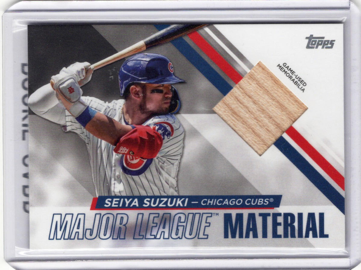 鈴木誠也 実使用バット カブス 2024 Topps 実使用バット 鈴木誠也 CUBS レリック RELIC