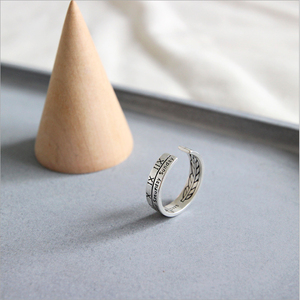 [Новый] D-3 Silver 925 Размер кольца Регулируемый кольцо кольца простой размер.