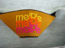 ◆ Melple メイプル フットボールTシャツ 七分袖 サイズM ヴィンテージ風の切り替え2トーン キャッチーな染込みプリント！ジャーナル取扱い_画像4