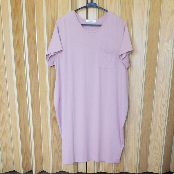 未使用: ロング半袖Tシャツワンピース M