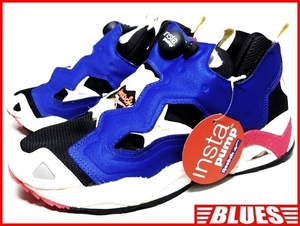 即決★Reebok★新品 25cm ポンプフーリュー リーボック メンズ 7H 白 青 黒 90'sオリジナル デッドストック 観賞用 タグ付き 正規品