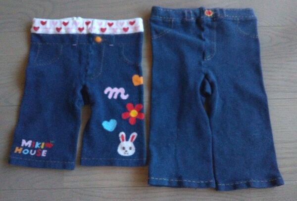 ミキハウス mikihouse レギンス スパッツ パンツ 子供服 うさこ 80cm 90cm まとめ売り