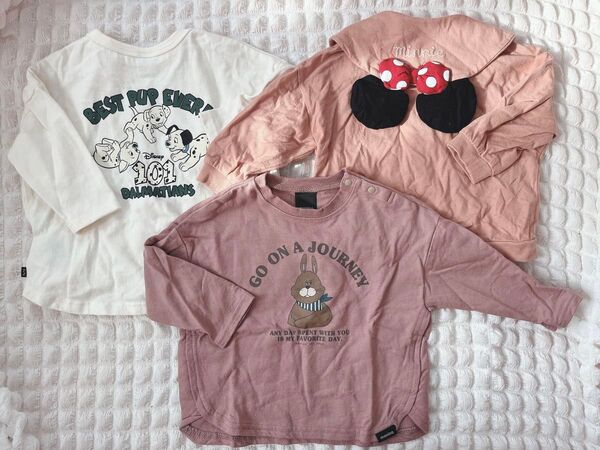 Tシャツ 3点セット ミニーちゃん 101匹わんちゃん maninaうさぎ