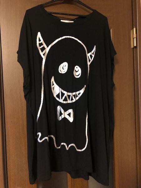 scoiar グラニフ オバケ柄 ビックプリントTシャツ タグ付き
