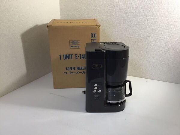 Amway/アムウェイ 自動コーヒーメーカー E-1405J ドリップ式 電動ミル付 Coffee Maker 珈琲 直径21cm 高さ31cm