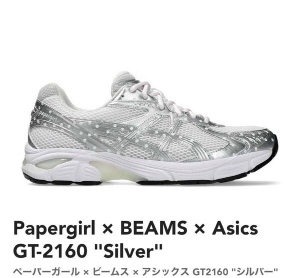 Papergirl x BEAMS x AsicsGT-2160 "Silver"