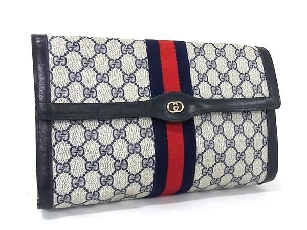 Yahoo!オークション -「gucci グッチ オールドグッチ クラッチバッグ gg柄 シェリーライン」の落札相場・落札価格