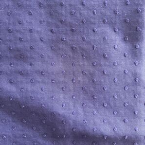 【check&stripe チェックアンドストライプ 】ドットミニヨン パープル系1m 生地巾