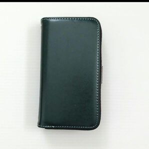 !早い者勝ち!スマホケース カバー 手帳型 美品 未使用 スマホケース グリーン 手帳型 財布一体化