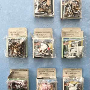 ガンダム総集編 チョコスナック 森永製菓 ガンダム ミニ プラモデル ゲルググ Gスカイ セイラ ハンムラビ バウンドドッグ 8個