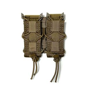 HIGH SPEED GEAR DOUBLE PISTOL TACO BELT MOUNT CB (検 米軍実物 陸上自衛隊 ハイスピードギア HSGI マガジンポーチ コヨーテブラウン