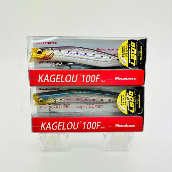 新品 Megabass メガバス KAGELOU 100F KAGELOU カゲロウ カゲロウ 100F GG IWSHI GG イワシ 2点セット