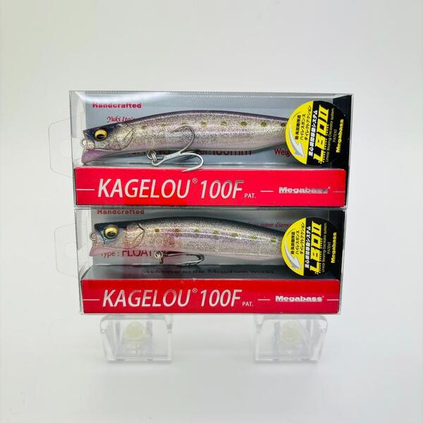 新品 Megabass メガバス KAGELOU 100F KAGELOU カゲロウ カゲロウ 100F GLX IWASHI GLX イワシ 2点セット