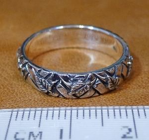 SR1716 кольцо серебро 925 куриное кольцо № 18 Лист без листа доставки