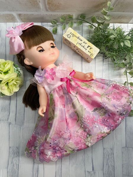 ソランちゃん*メルちゃん*フラワープリントドレス2点セット317