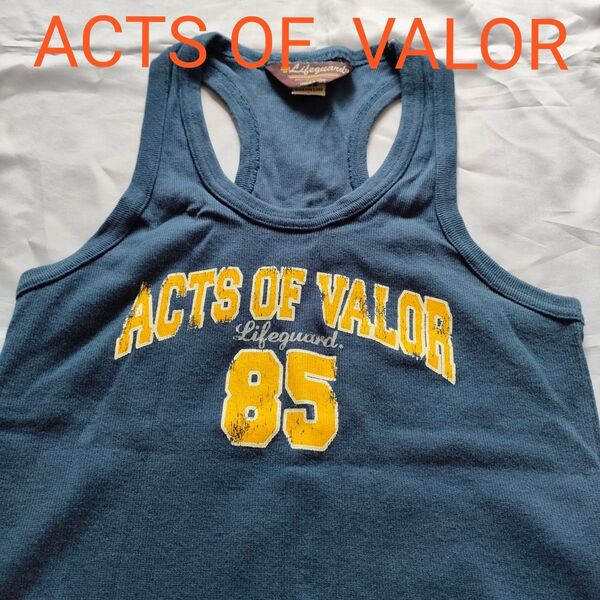 ACTS OF VALOR タンクトップ ネイビー 希少 Mサイズ ロゴ