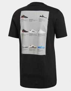 定価以下! 新品 アディダス グラフィック tシャツ サイズo XL DH4804 adidas ブラック スポーツ スニーカー /スタンスミス スーパースター